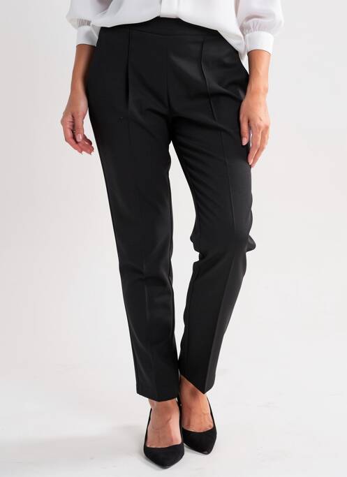 Pantalon slim taille élastique taille normale noir JUMFIL femme