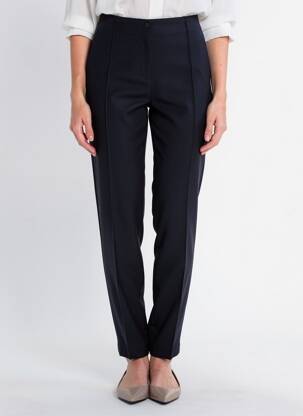 Pantalon slim taille élastique taille normale bleu JUMFIL femme