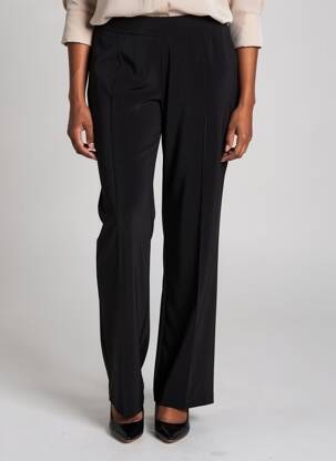 Pantalon droit taille élastique noir JUMFIL femme