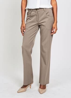 Pantalon slim stretch taille normale marron JUMFIL femme