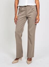 Pantalon slim stretch taille normale marron JUMFIL femme