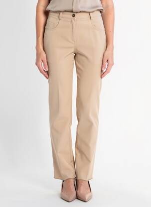Pantalon slim stretch taille normale beige JUMFIL femme