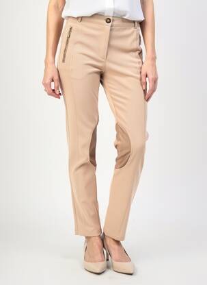 Pantalon slim stretch taille normale beige JUMFIL femme