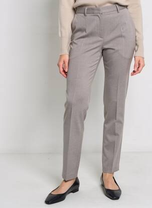 Pantalon slim stretch taille normale marron JUMFIL femme