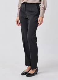 Pantalon slim stretch taille normale noir GUY DUBOUIS femme