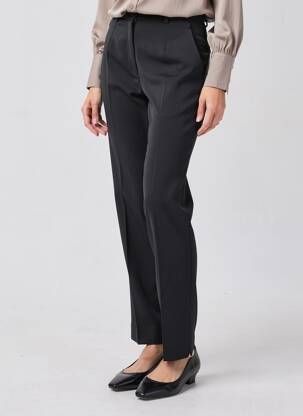 Pantalon slim stretch taille normale noir GUY DUBOUIS femme