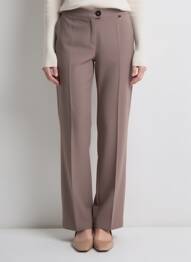 Pantalon droit stretch taille normale marron JUMFIL femme