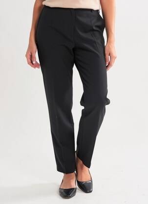 Pantalon droit stretch taille normale noir JUMFIL femme