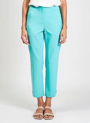 Pantacourt taille élastique taille normale bleu JUMFIL femme