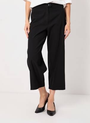 Pantalon 7/8 taille élastique taille normale noir JUMFIL femme