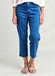Pantacourt stretch taille normale bleu JUMFIL femme
