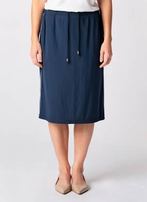 Jupe mi-longue stretch bleu MERI & ESCA femme