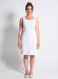 Robe mi-longue sans manche sans manche gris QUATTRO femme