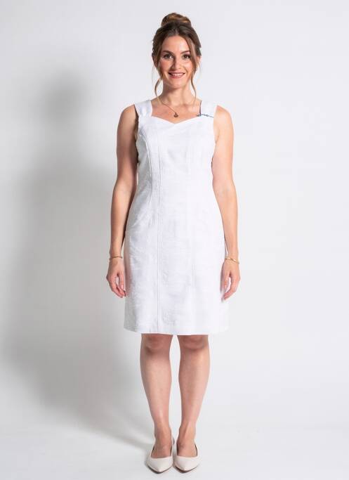 Robe mi-longue sans manche sans manche gris QUATTRO femme