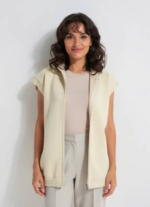 Veste casual coupe droite beige GERSHON BRAM femme