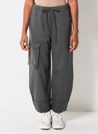 Pantalon cargo poches gris KEDZIOREK femme