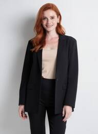 Blazer poches noir HBT femme