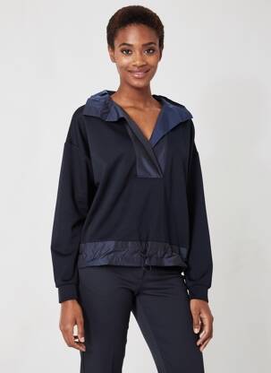 Sweat-shirt stretch manches longues bleu TUZZI femme