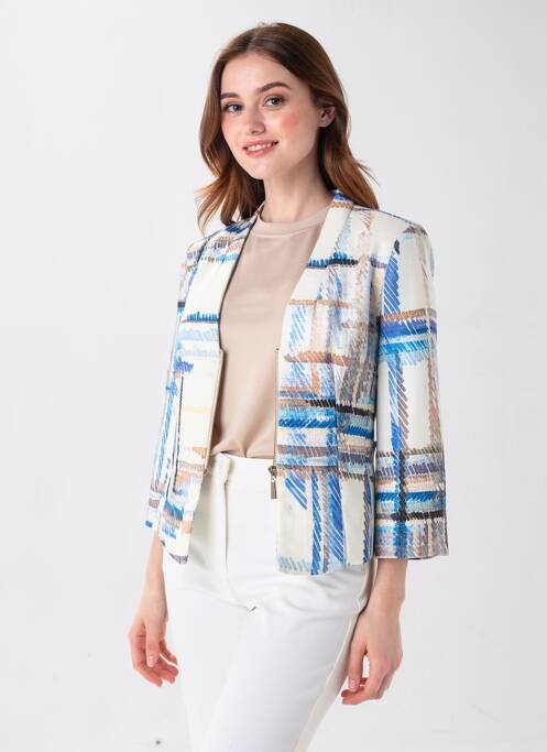 Blazer poches bleu QUATTRO femme