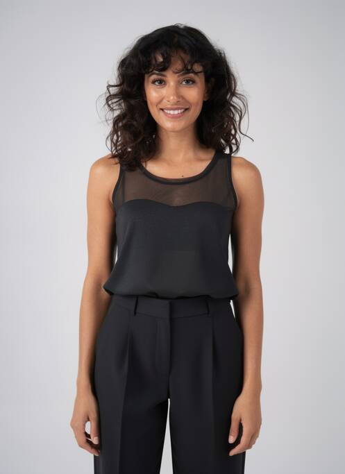 Top sans manche sans manche noir QUATTRO femme