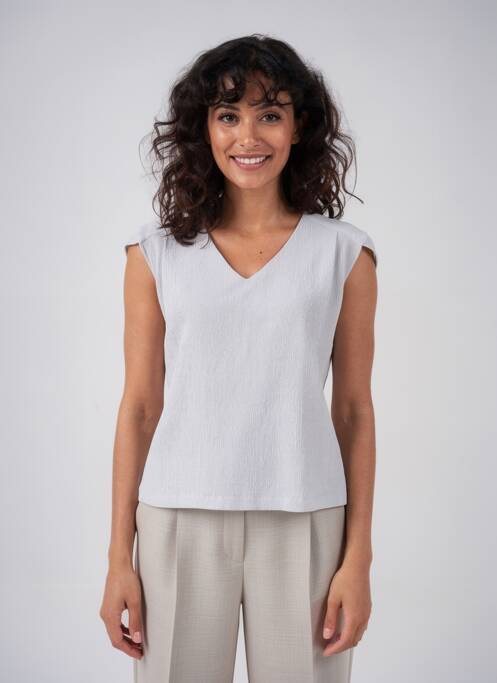 Top manches courtes manches courtes gris QUATTRO femme