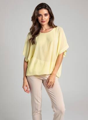 Top manches courtes manches courtes jaune QUATTRO femme
