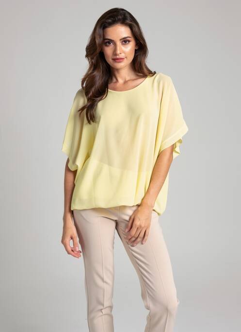 Top manches courtes manches courtes jaune QUATTRO femme