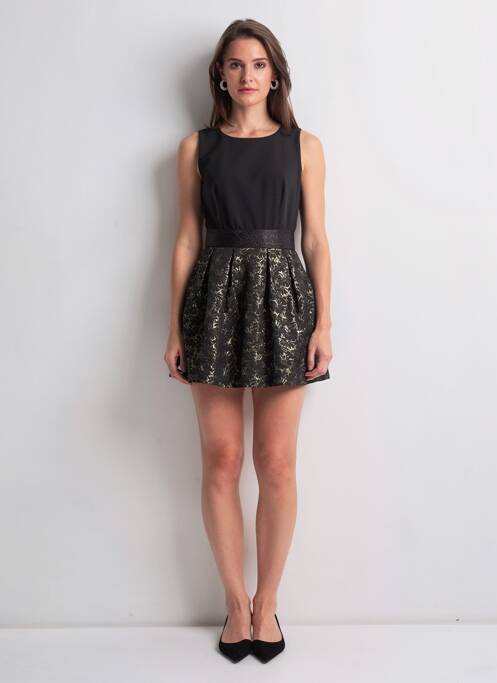 Robe courte sans manche sans manche noir QUATTRO femme