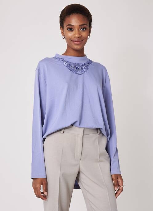T-shirt manches longues manches longues violet QUATTRO femme