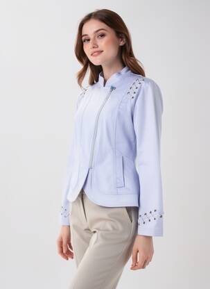Veste casual coupe cintrée violet QUATTRO femme