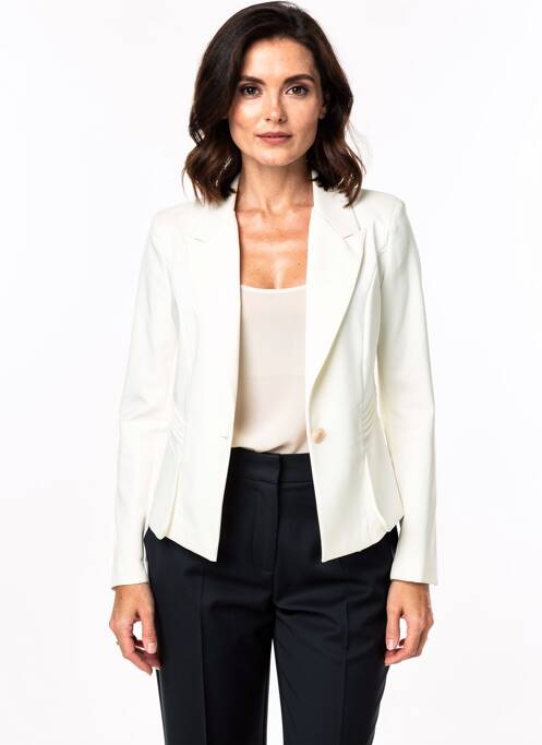 Blazer poches blanc QUATTRO femme