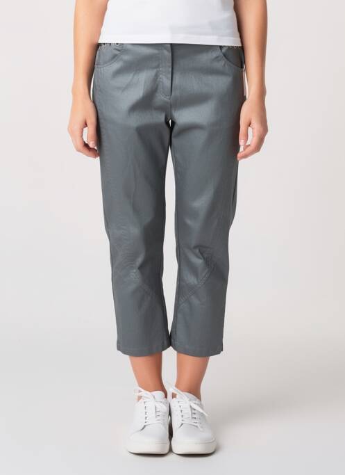 Pantalon 7/8 stretch taille normale gris QUATTRO femme