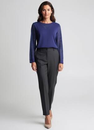 T-shirt manches longues manches longues bleu SUGGEST femme