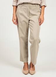 Pantalon 7/8 stretch taille normale beige QUATTRO femme