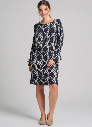 Robe courte manches longues manches longues noir ROBE LEGERE BY VERA MONT femme
