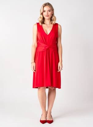 Robe mi-longue sans manche sans manche rouge LOLITAS&L femme