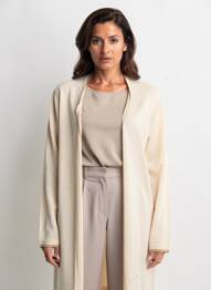 Gilet manches longues stretch beige MD'M femme