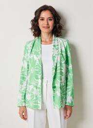 Blazer col châle vert MD'M femme