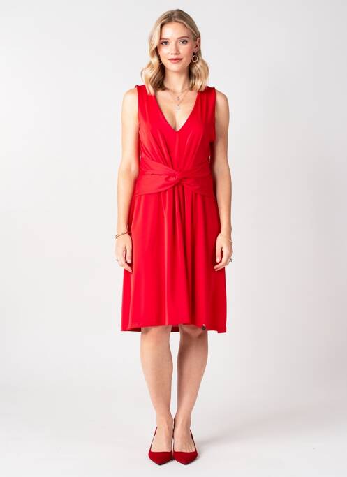 Robe mi-longue sans manche sans manche rouge LOLITAS&L femme