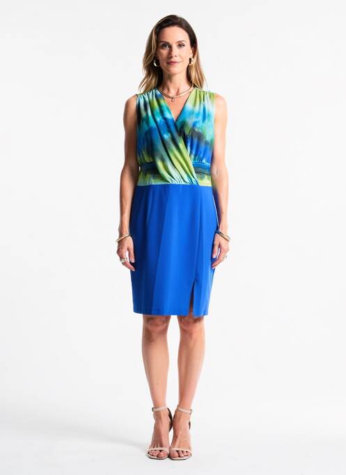 Robe mi-longue sans manche sans manche bleu GREGORY PAT femme