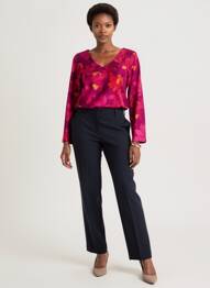 T-shirt manches longues manches longues violet AGATHE & LOUISE femme