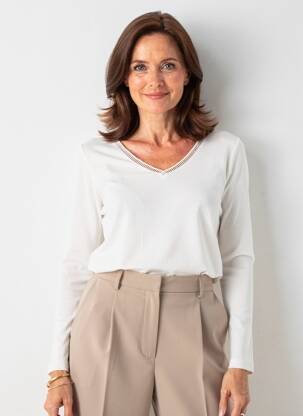 T-shirt manches longues manches longues beige KATMAI femme