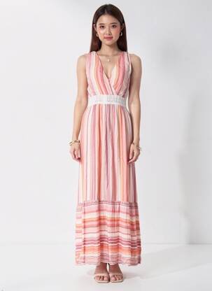 Robe longue sans manche sans manche rouge GAUDI femme