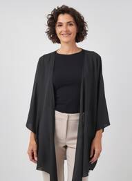 Veste casual manches longues noir DIAMBRE femme