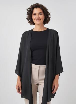 Veste casual manches longues noir DIAMBRE femme