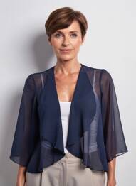 Veste casual manches longues bleu GREGORY PAT femme