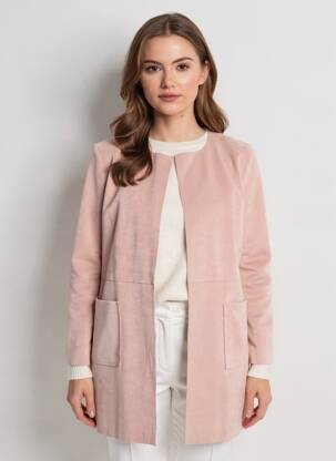 Veste casual col rond rose BETTY BARCLAY femme