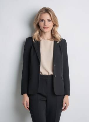 Blazer poches noir FRANCE RIVOIRE femme