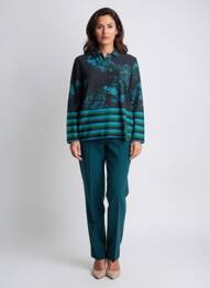 Pull manches longues manches longues bleu AGATHE & LOUISE femme