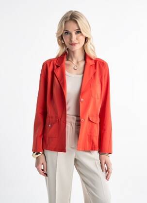 Blazer poches orange AGATHE & LOUISE femme